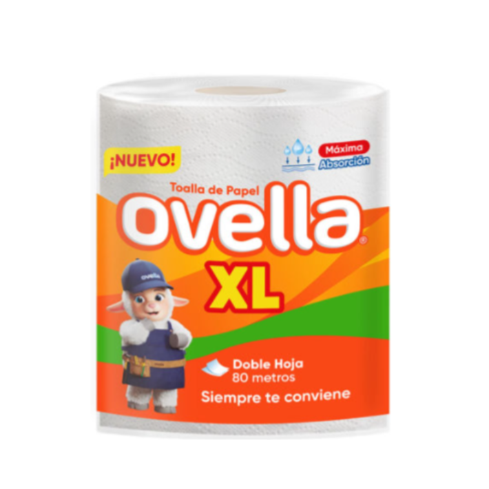 Toalla Ovella XL doble hoja x 80 mts
